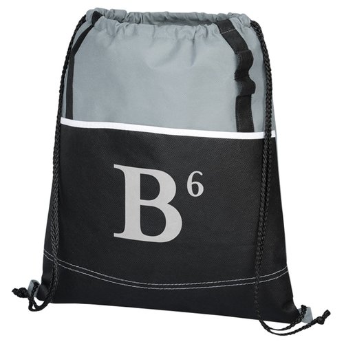 Additional Image 3 - a black and white bag with a white letter on it