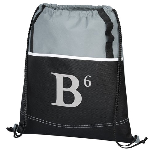 Additional Image 4 - a black and grey bag with white letters