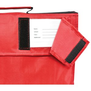 Additional Image 1 - a red bag with a white and black stripe