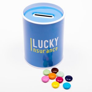 Additional Image 1 - a blue container with a coin slot