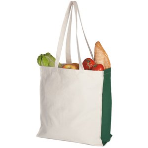 Additional Image 1 - a white and green shopping bag