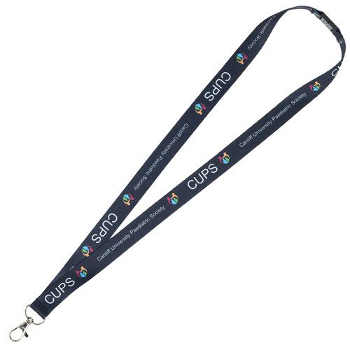 Additional Image 3 - a lanyard with a white plastic clip