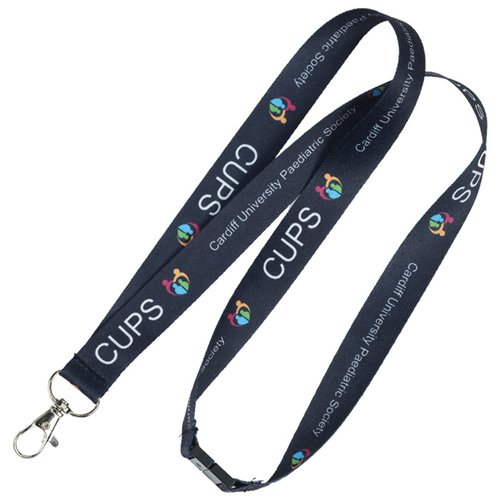 Additional Image 4 - a black lanyard with a metal hook