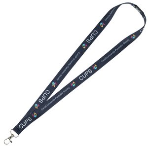 Additional Image 4 - a lanyard with a white plastic clip