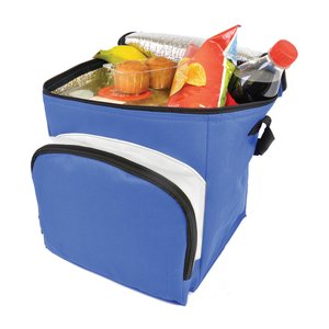 Additional Image 1 - a blue lunch bag with food in it