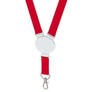 Additional Image 3 - a red and white lanyard