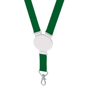 Additional Image 4 - a green lanyard with a white circle