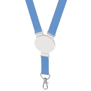 Additional Image 5 - a blue lanyard with a white circle