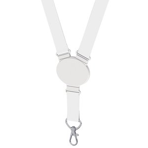 Additional Image 6 - a white lanyard with a metal hook
