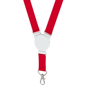Additional Image 2 - a red and white lanyard