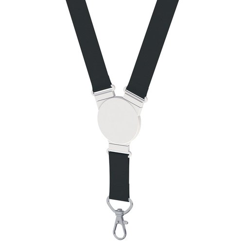 Additional Image 1 - a black and white lanyard