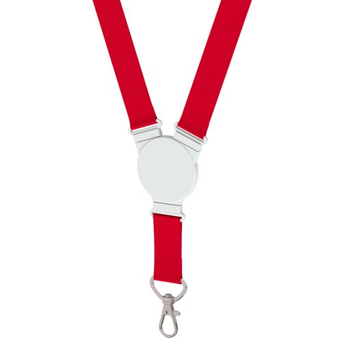 Additional Image 2 - a red and white lanyard