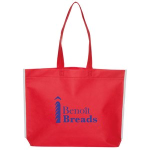 Additional Image 4 - a red bag with blue text