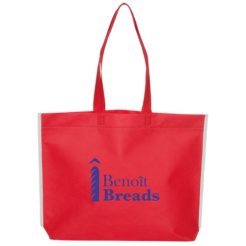 Additional Image 4 - a red bag with blue text