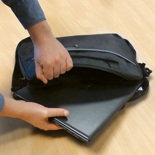 Additional Image 1 - a person opening a laptop bag