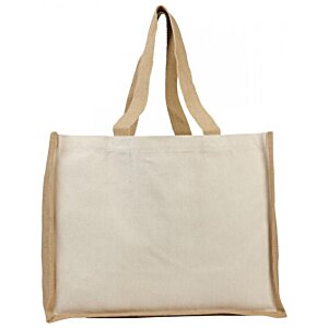 Additional Image 1 - a white bag with brown handles