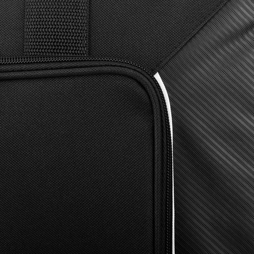 Additional Image 3 - a black leather chair with a silver edge