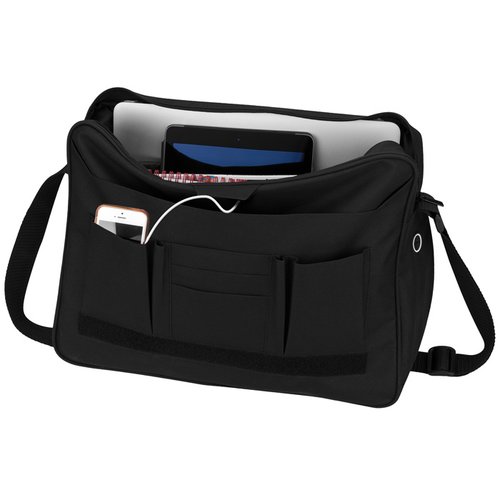 Additional Image 5 - a black bag with a black strap