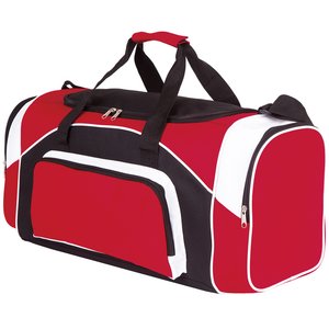 Additional Image 2 - a red and black duffel bag