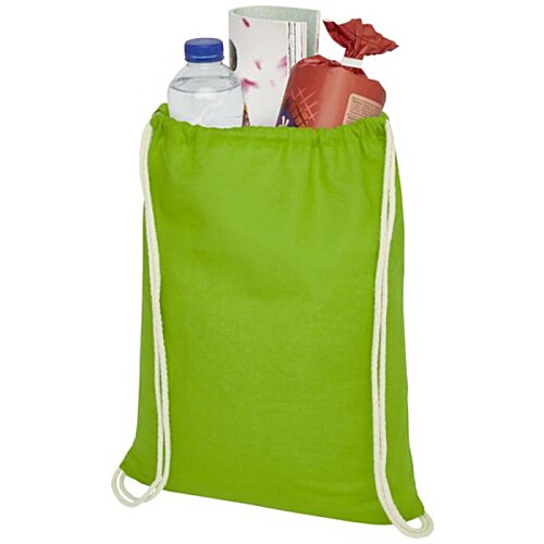 Additional Image 4 - a green bag with a white string