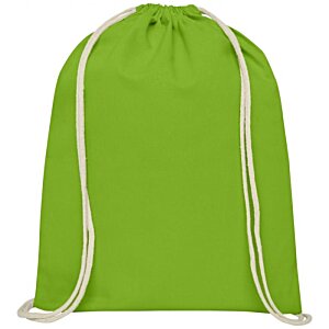Additional Image 3 - a green bag with white string