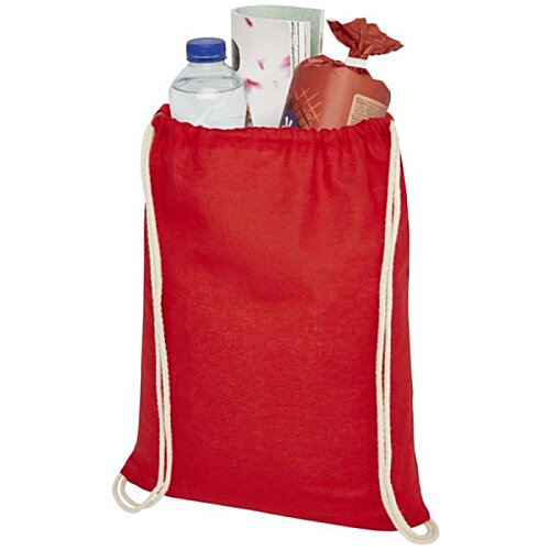 Additional Image 7 - a red bag with food items in it