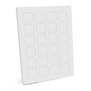 Additional Image 1 - a white square object with black squares