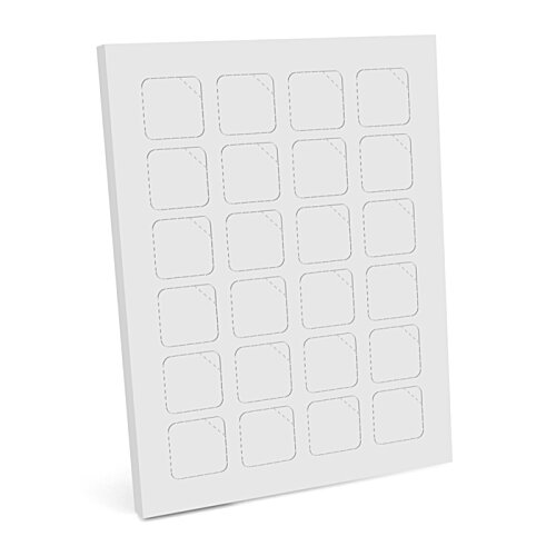 Additional Image 1 - a white square object with black squares