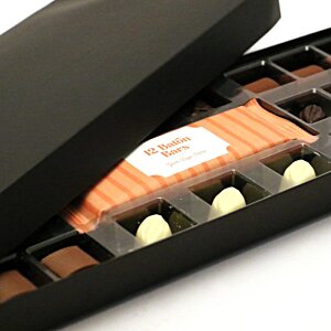 Additional Image 2 - a black case with a black lid and a black case with a white and orange object in it