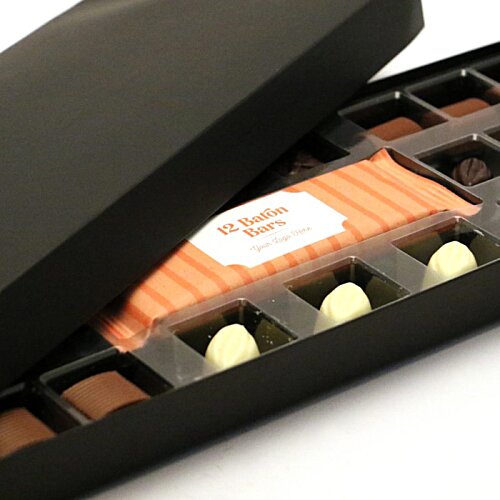 Additional Image 2 - a black case with a black lid and a black case with a white and orange object in it
