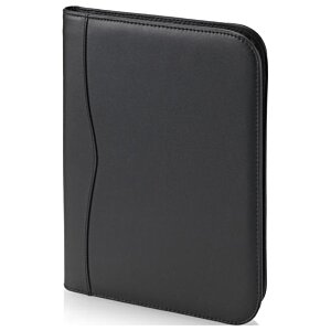 Additional Image 3 - a black leather case with a cord