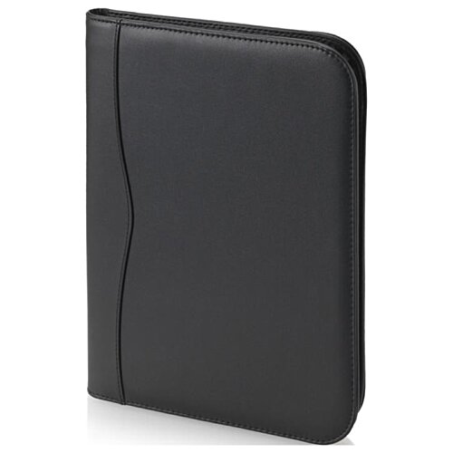 Additional Image 3 - a black leather case with a cord