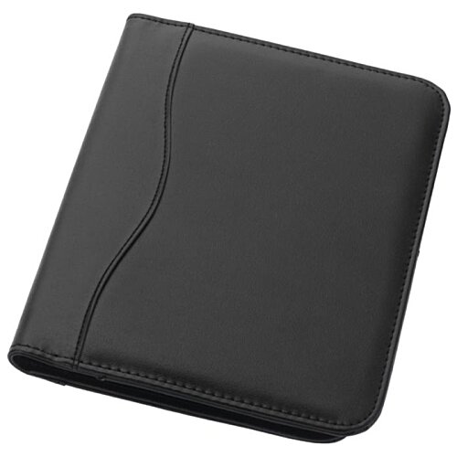 Additional Image 2 - a black leather case with a strap