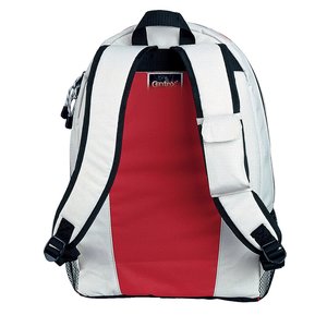 Additional Image 1 - a red and white backpack