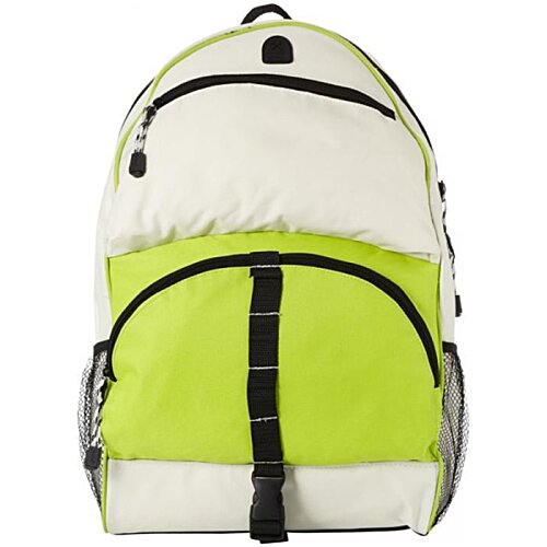 Additional Image 6 - a white and green backpack