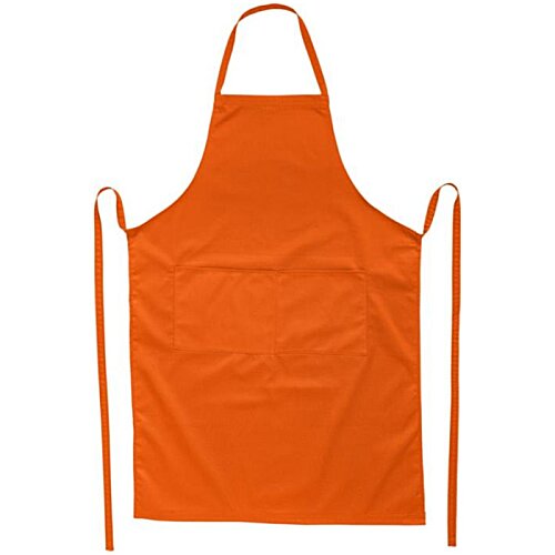 Additional Image 3 - an orange apron with straps