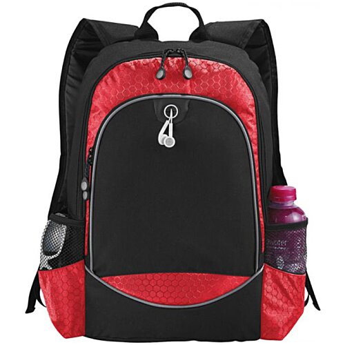 Additional Image 1 - a red and black backpack