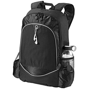 Additional Image 2 - a black backpack with a zipper