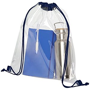 Additional Image 1 - a clear bag with a blue bag and a blue bag