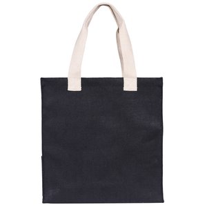 Additional Image 1 - a black bag with white handles