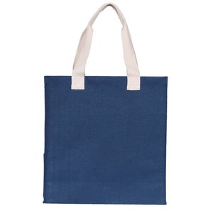 Additional Image 2 - a blue bag with white handles