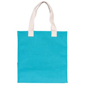 Additional Image 3 - a blue bag with white handles