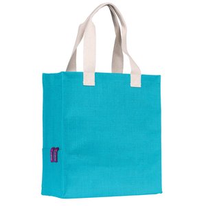Additional Image 4 - a blue bag with white handles