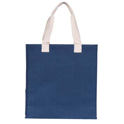 Additional Image 2 - a blue bag with white handles