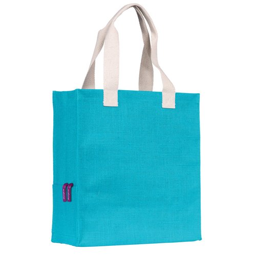 Additional Image 4 - a blue bag with white handles
