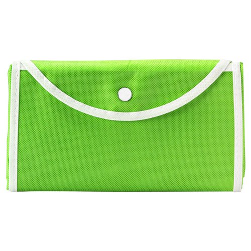 Additional Image 3 - a green plastic bag with white handle