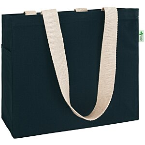 Additional Image 1 - a black bag with a white strap