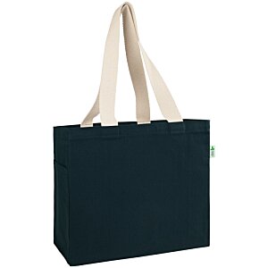 Additional Image 4 - a black bag with white handles