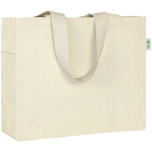 Additional Image 3 - a white bag with a green handle
