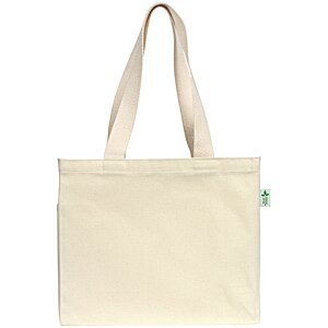 Additional Image 2 - a white bag with a green handle